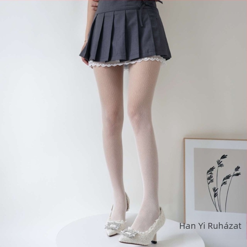 Női harisnyanadrág japán stílusban, varrás nélküli, légies, vékony és könnyű – nylon; láthatatlan, formázó funkció; egyszínű minta; lábfejjel