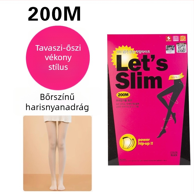 Női fekete nylon kompressziós harisnya – vékony, egész éves viselethez (lábfejjel)