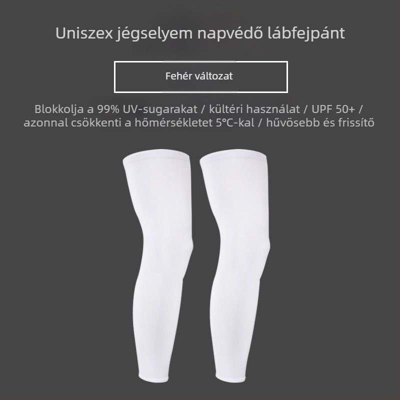 Kerékpáros lábszárvédő, napvédő, vékony nyári, ice silk nylon anyagú, uniszex