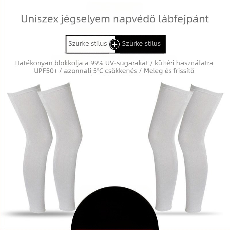 Kerékpáros lábszárvédő, napvédő, vékony nyári, ice silk nylon anyagú, uniszex