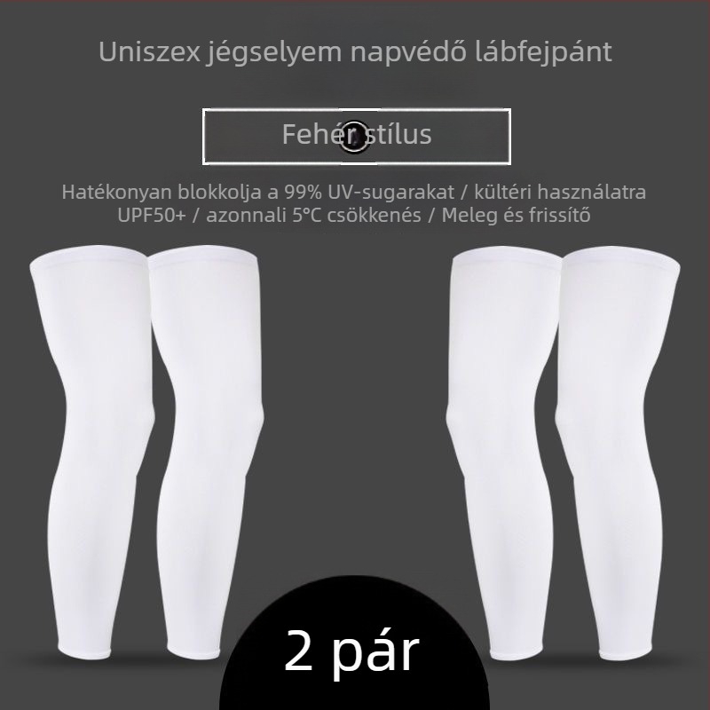 Kerékpáros lábszárvédő, napvédő, vékony nyári, ice silk nylon anyagú, uniszex