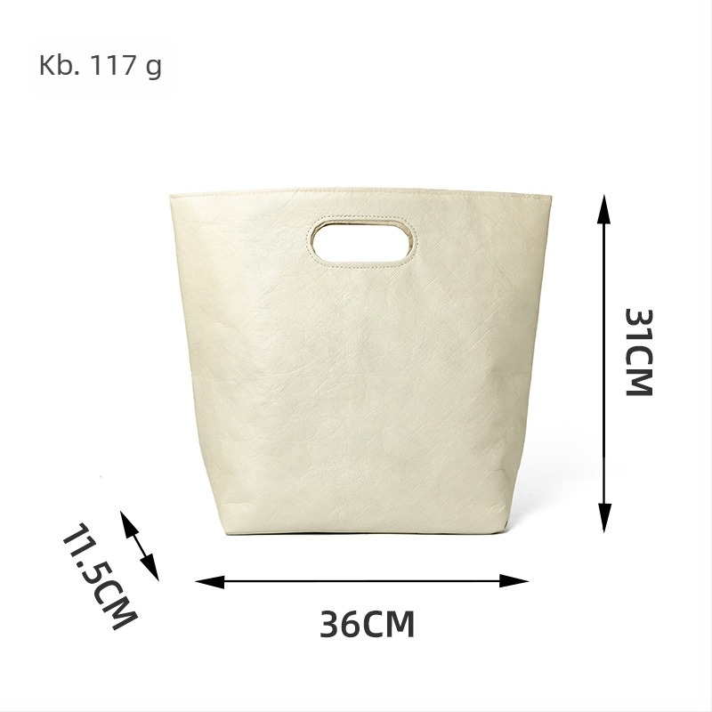 DuPont papír ajándéktáska mágneses zárással, belső cipzáras rekesz, testreszabható logó, vintage stílus