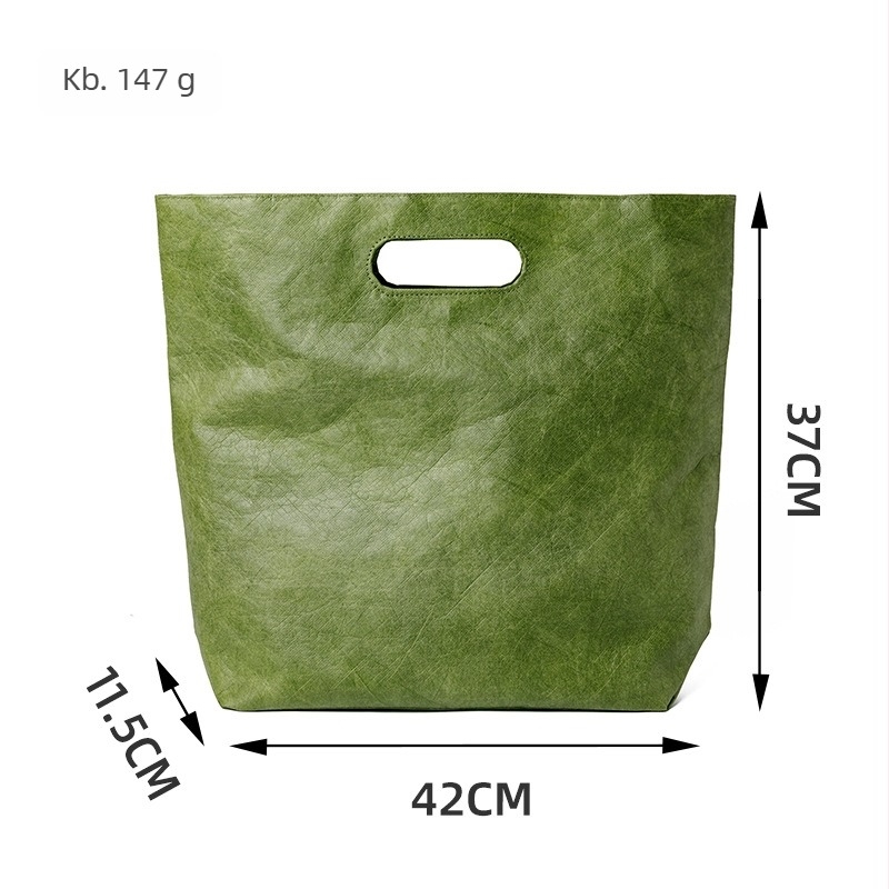 DuPont papír ajándéktáska mágneses zárással, belső cipzáras rekesz, testreszabható logó, vintage stílus