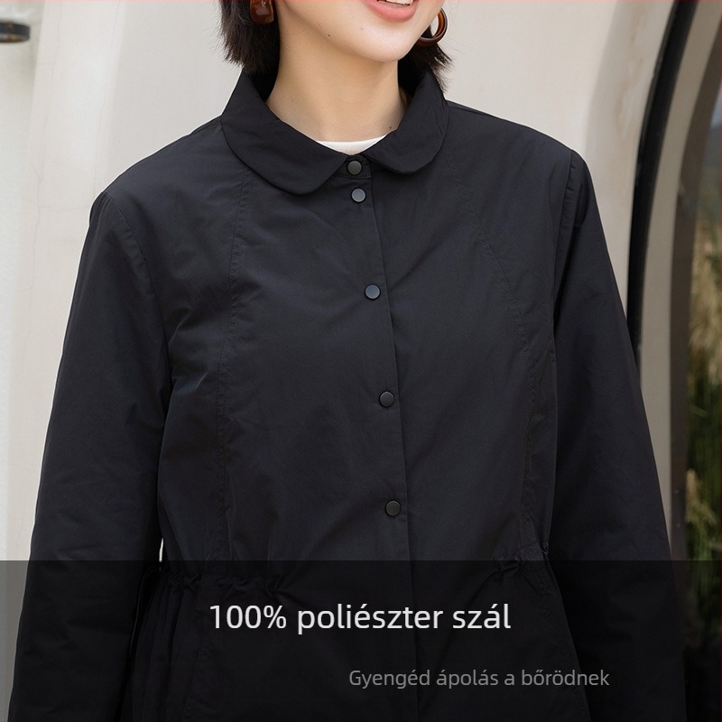 Yunyun női őszi ing-jackett, egyszínű, hosszú ujjú, iroda-casual stílus, elegáns egyszerű dizájn