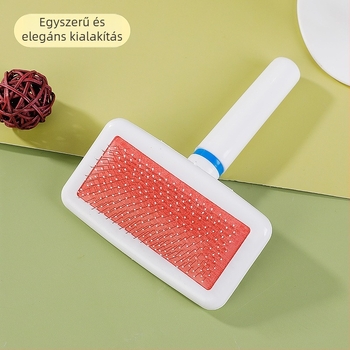 JBN házi kedvencek ápoló fésűje - HIPS + rozsdamentes acél, macskáknak és kutyáknak
