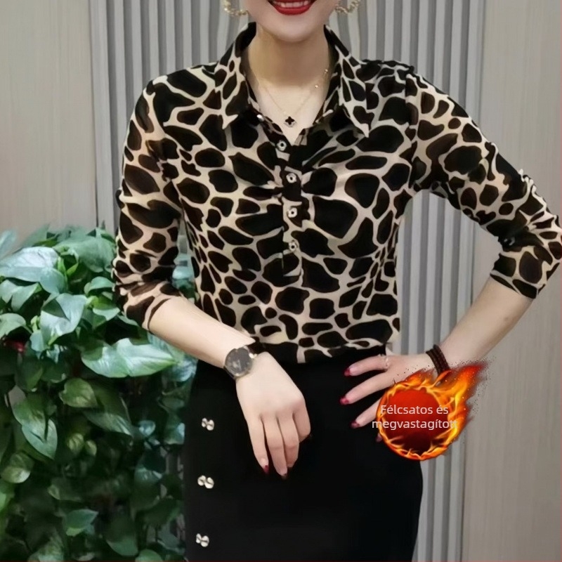 Női felső - Tavasz 2025, poliészter anyag (>95% tartalom), stílus üzleti ingázáshoz/temperament, magas hőmérsékletű kivitel