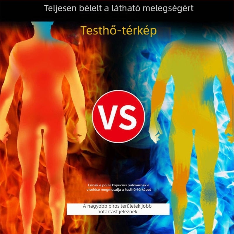 Férfi kötött pulóver fleece béléssel, csíkos, vastag ősz-téli szezonra