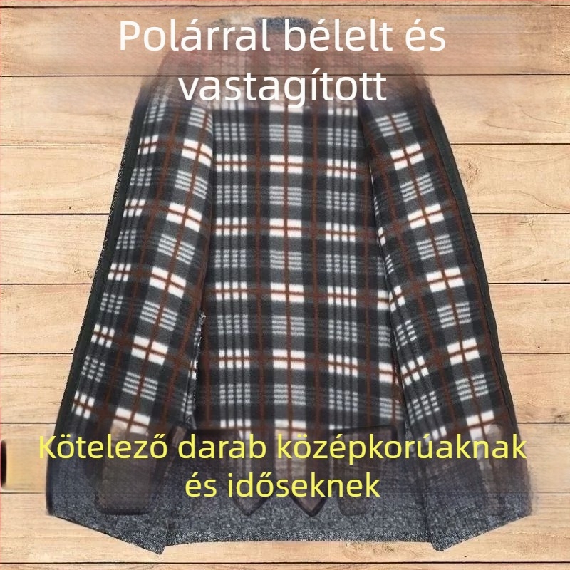 Férfi kötött cipzáros kardigán, kerek nyakú, hosszú ujjú, vast kötés, őszi–téli viselet