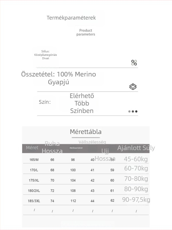 Férfi gyapjú pulóver, 100% gyapjú, reveres gallér, testhez álló szabás, vastag kötött