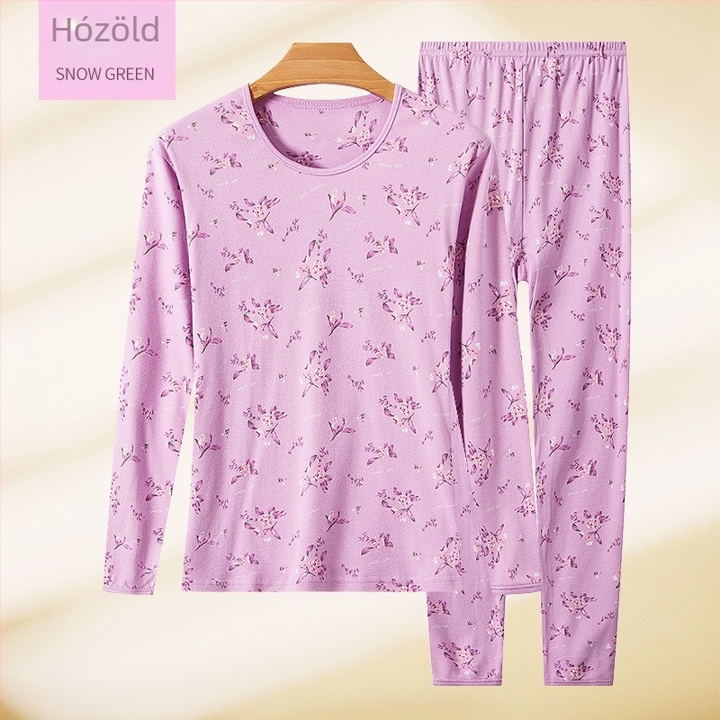 Női pamut termoszett, 100% pamut, pamut bélés, mérsékelt meleg, mérsékelt vastagság