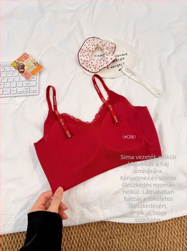 Női nylon fehérnemű készlet push-up camisole, rögzített kosár és elegáns hátsó résszel (fő anyag összetétel: 66%)