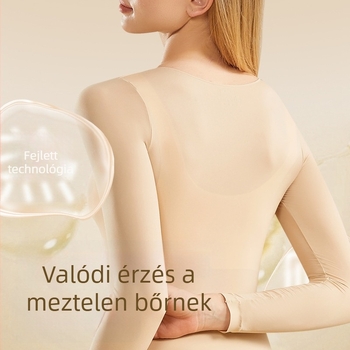 Termikus alsóruha szett - ultra vékony, meleg, antistatikus, nejlon alapanyagú hyaluronsavas bőrápolással, szűk illeszkedés