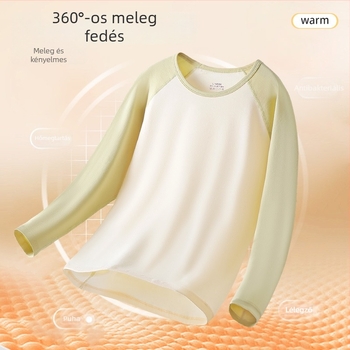 Lányok őszi termális felső – 95% pamut, egyrétegű, 181–200 g/m², 7–18 éveseknek