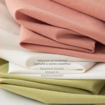 Női őszi pamut alapréteg készlet, karcsú szabás, vékony, egy réteg, 180–250 g/m²