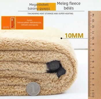 Őszi-téli férfi sportnadrág fleece béléssel, lazán szabott, elasztikus derékkal, vastag pamutból, mindennapi viselet