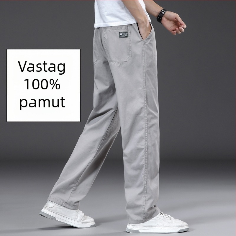 Téli fleece nadrágok, 2025-ös új modell, casual cargo nadrágok, egyszínű, egyenes szabás, meleg, pamut