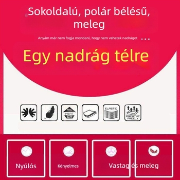 Középkorú és idősebb nők számára, minden évszakra, fleece-béléssel, lazán szabott mindennapi fazon