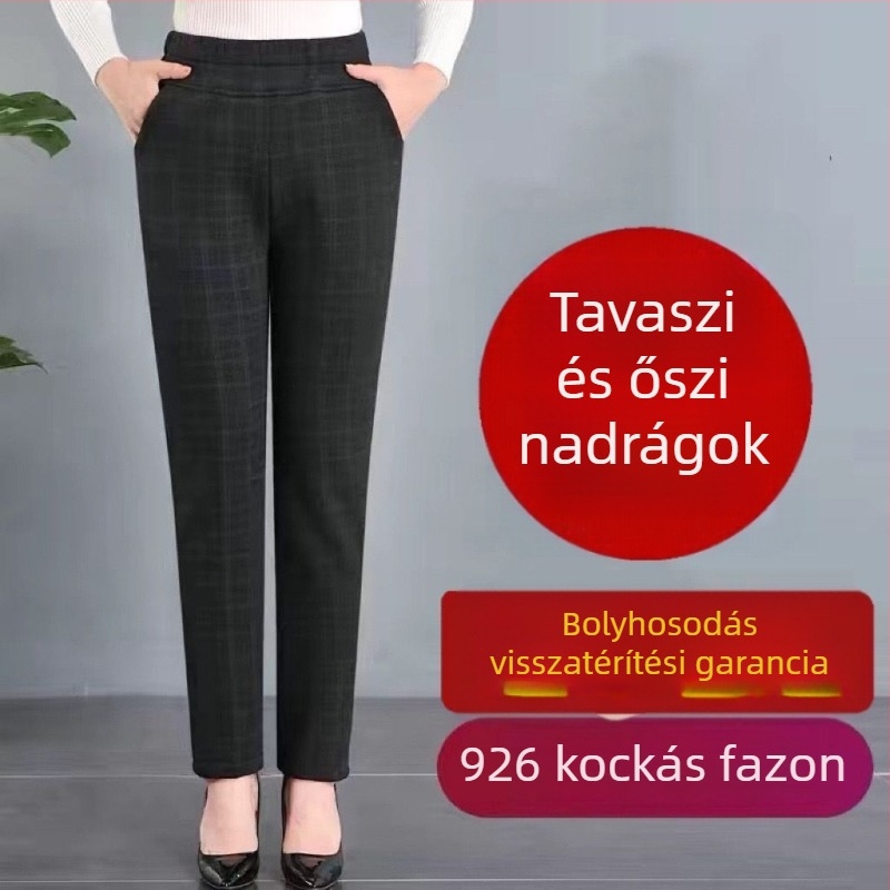 Középkorú és idősebb nők számára, minden évszakra, fleece-béléssel, lazán szabott mindennapi fazon