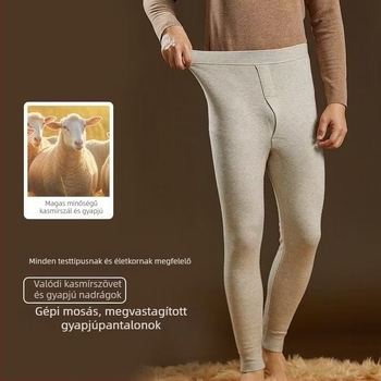 Női gyapjú harém nadrág jacquard mintával, meleg alapszövet (Spring 2025)