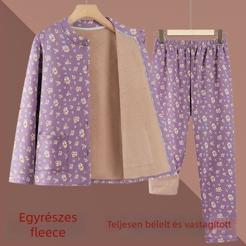 Cardigan és lazán szabott magas derekú nadrág szett – Derong poliészter fleece béléssel; extra vastag anyag 351–400 g/m²; bélés 91–95%; ősz/tél