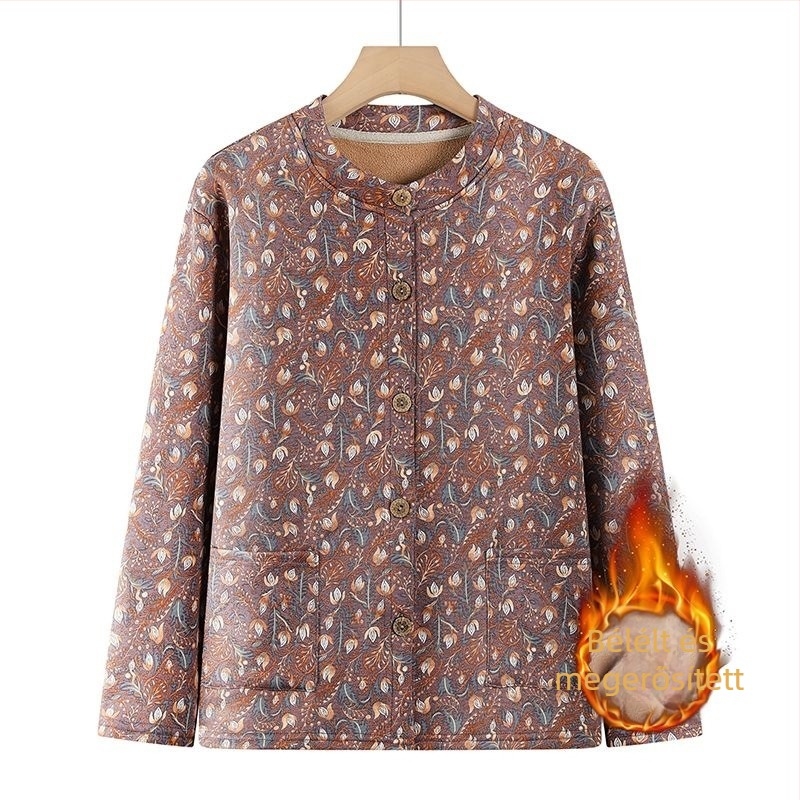 Cardigan és lazán szabott magas derekú nadrág szett – Derong poliészter fleece béléssel; extra vastag anyag 351–400 g/m²; bélés 91–95%; ősz/tél