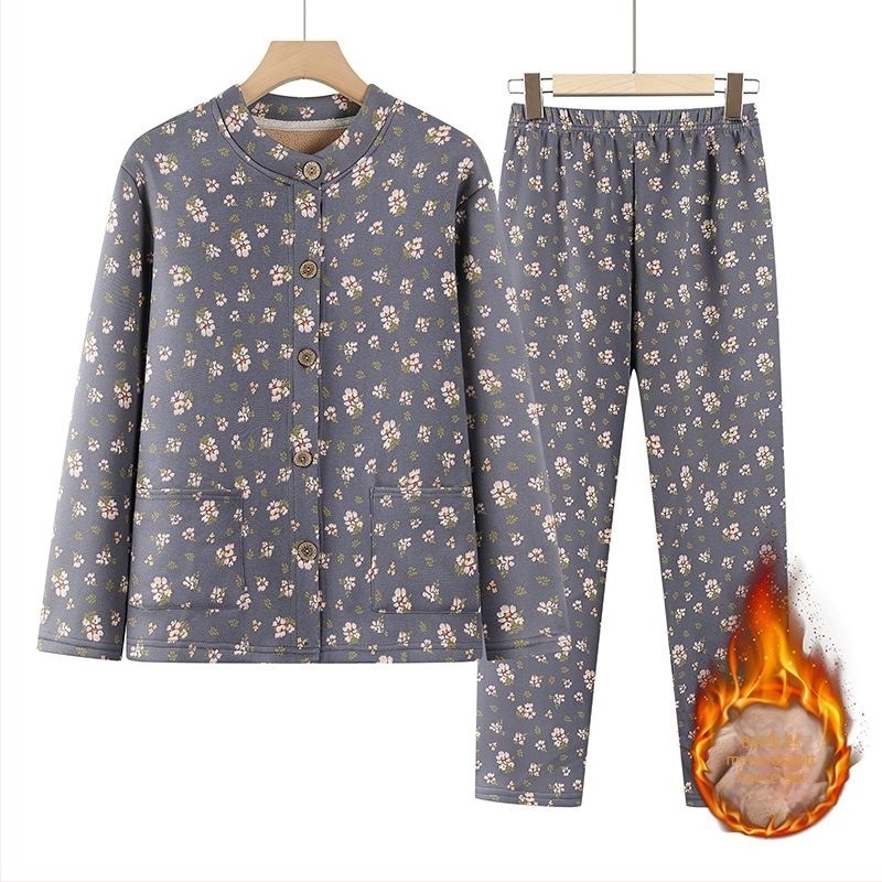 Cardigan és lazán szabott magas derekú nadrág szett – Derong poliészter fleece béléssel; extra vastag anyag 351–400 g/m²; bélés 91–95%; ősz/tél