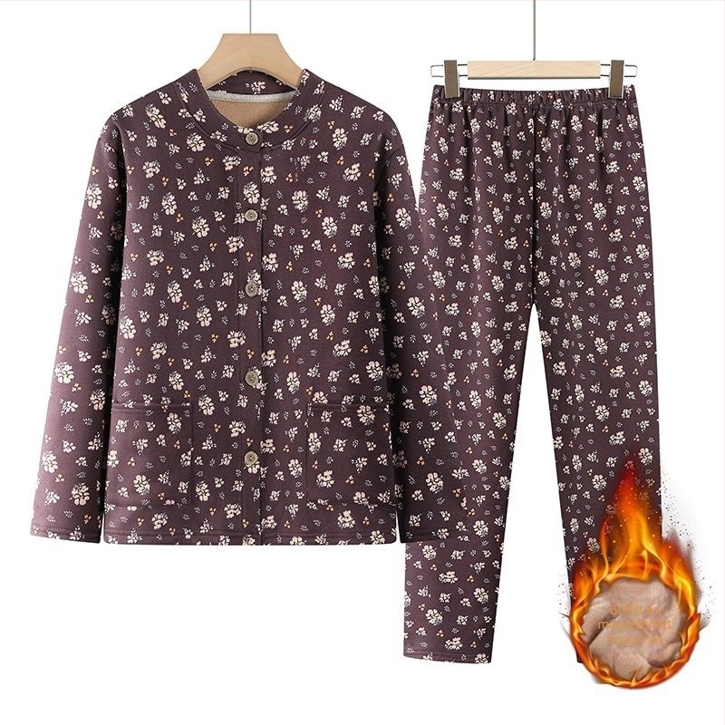 Cardigan és lazán szabott magas derekú nadrág szett – Derong poliészter fleece béléssel; extra vastag anyag 351–400 g/m²; bélés 91–95%; ősz/tél