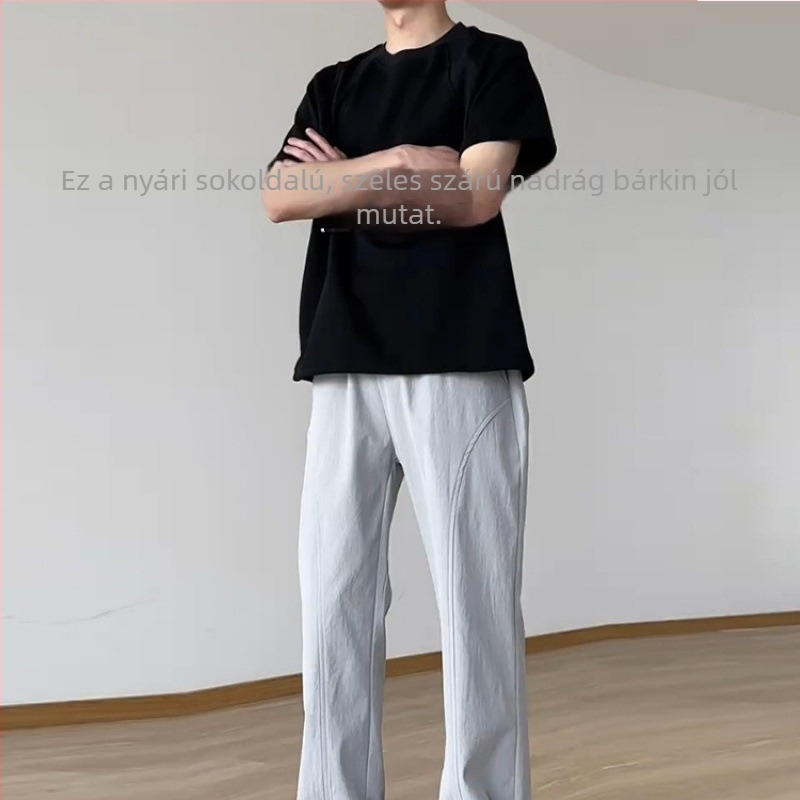 Amerikai stílusú gyorsan száradó férfi túranadrág, háromvédelmi funkcióval, karcsú egyenes szabású, casual