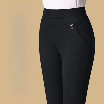 Egyenes szárú nadrág fleece béléssel, téli kiadás 2025, 90-95% poliészter tartalom, poliészter szövet, normál vastagság