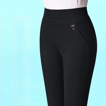 Egyenes szárú nadrág fleece béléssel, téli kiadás 2025, 90-95% poliészter tartalom, poliészter szövet, normál vastagság