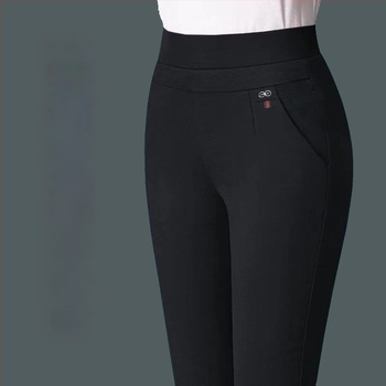 Egyenes szárú nadrág fleece béléssel, téli kiadás 2025, 90-95% poliészter tartalom, poliészter szövet, normál vastagság