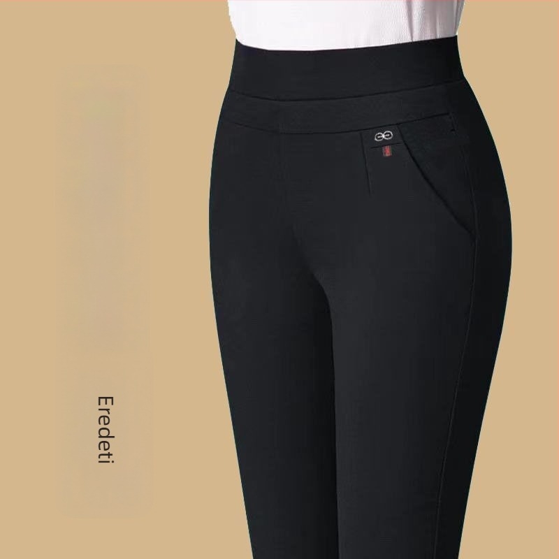 Egyenes szárú nadrág fleece béléssel, téli kiadás 2025, 90-95% poliészter tartalom, poliészter szövet, normál vastagság