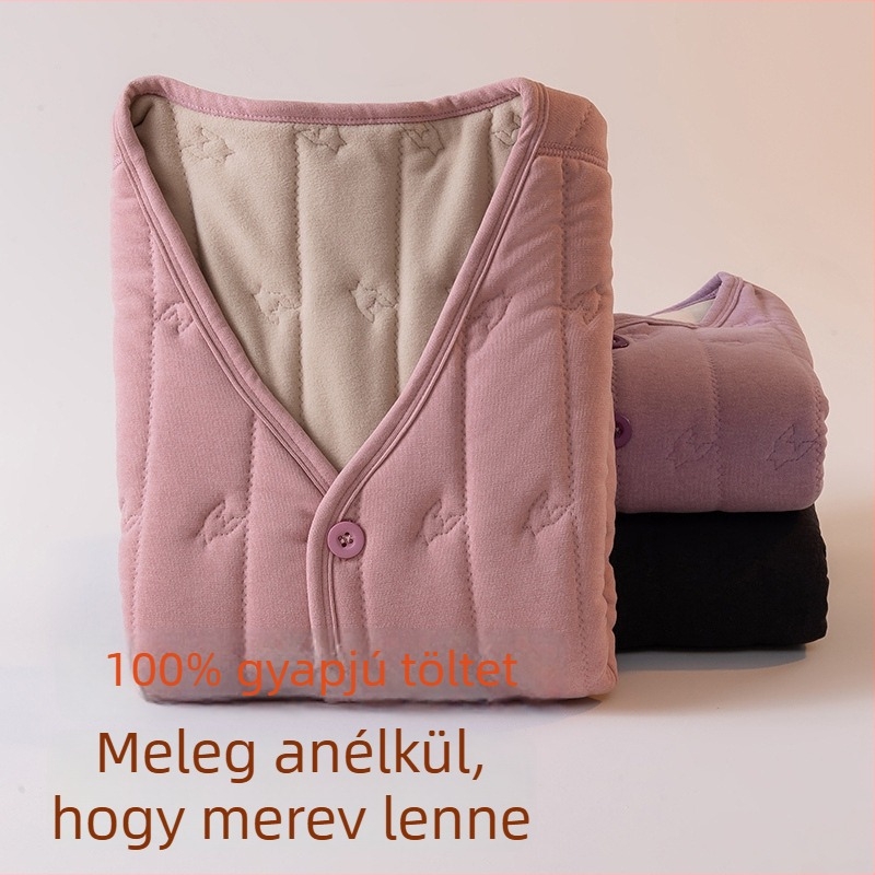 Női fleece‑bélelt mellény, őszi-téli 2025, elegáns városi stílus, houndstooth minta, anyag viszkóz-poliészter (90–95% poliészter), középmagas hosszúság