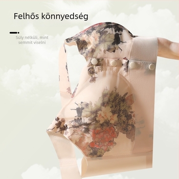 Melltartó vezeték nélküli, vest-stílusú, elülső záródás, lélegző hálós anyagból, habos kosárkák