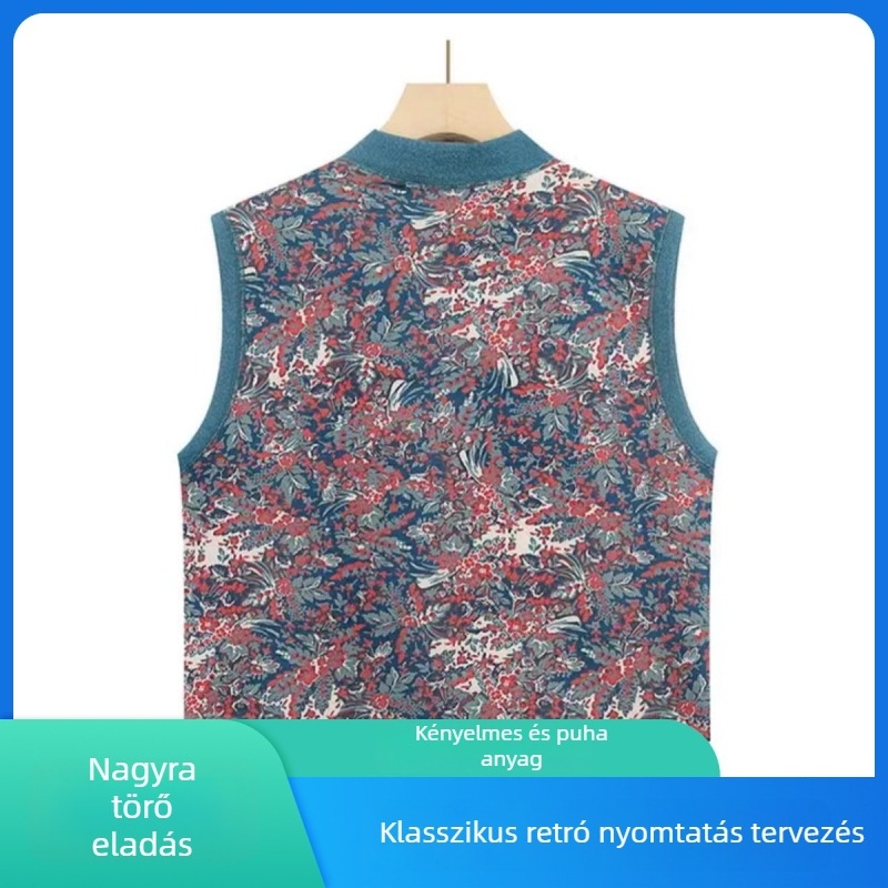 Női Chenille meleg mellény, hosszú fazon, polo gallér, elöl húzható, spandex keverék, akril gyapot töltés, tavasz 2025