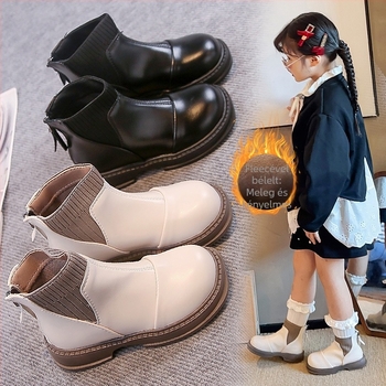 Lányoknak készült Martin csizma mikroszálas bőrből, PU talpbetét, gumitalp, hátsó cipzár, vízálló