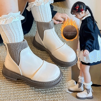 Lányoknak készült Martin csizma mikroszálas bőrből, PU talpbetét, gumitalp, hátsó cipzár, vízálló