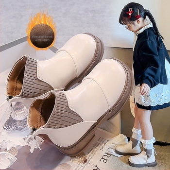 Lányoknak készült Martin csizma mikroszálas bőrből, PU talpbetét, gumitalp, hátsó cipzár, vízálló