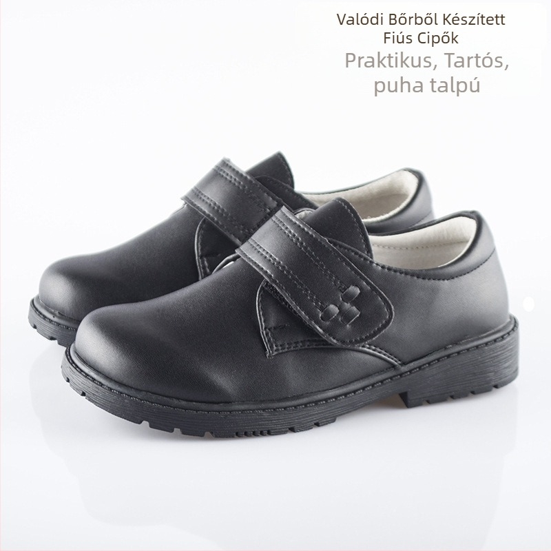 Platform cipők fiúknak, PU felső rész, Velcro zár, belső műbőr, gumitalp