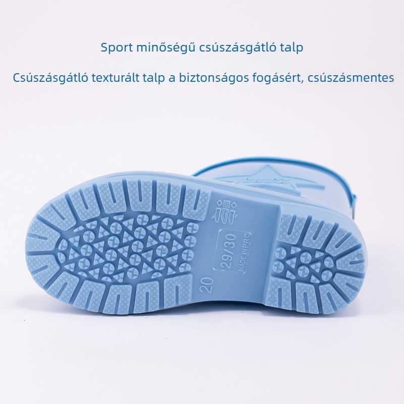 Középmagas esőcsizmák gyerekeknek, méret 27-40, könnyűek, csúszásmentesek, uniszex, iskolásoknak