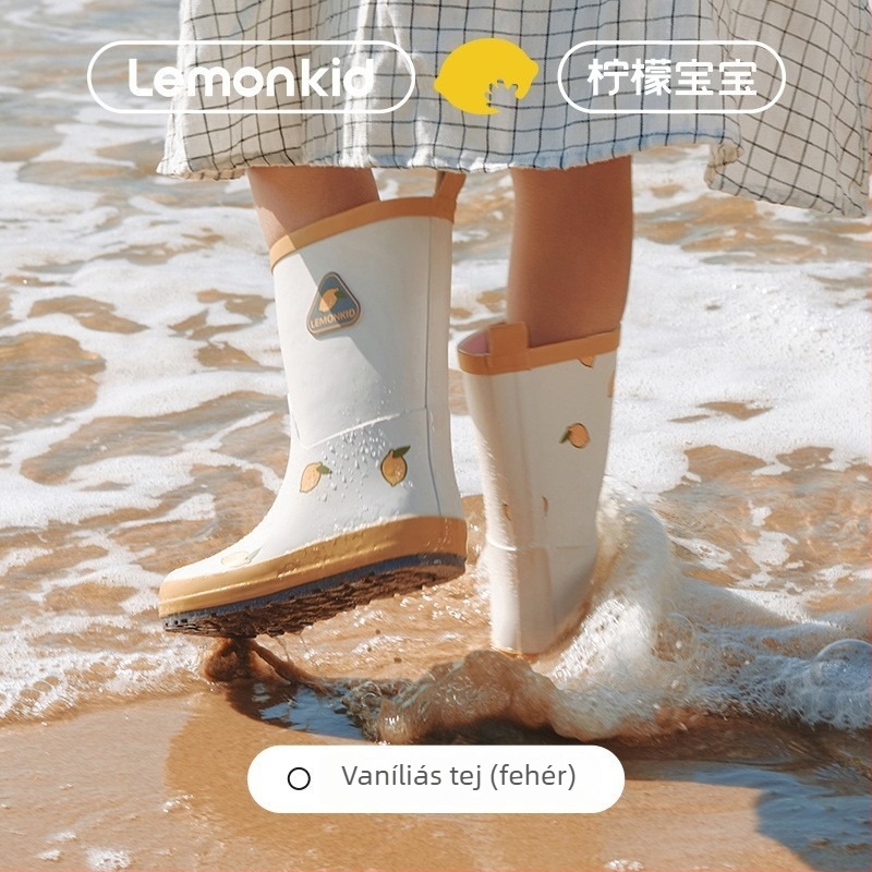 Lemon Baby gyerekek esőcsizmái, gumiból készült, vízállóak fiúknak és lányoknak