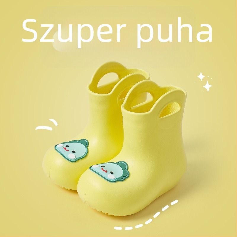 Lányoknak készült gyerek esőcsizmák, puha talppal, vízálló és csúszásmentes gumicsizmák kültéri viselethez, óvodától általános iskoláig.