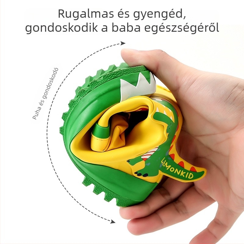 Lemonkid gyerekeknek készült gumicsizma esőre, rajzolt mintával, vízálló, csúszásmentes, középmagas, 7–12 éveseknek