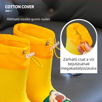 Gyerekeknek készült esőcsizma, uniszex, csúszásmentes, vízálló gumicsizma