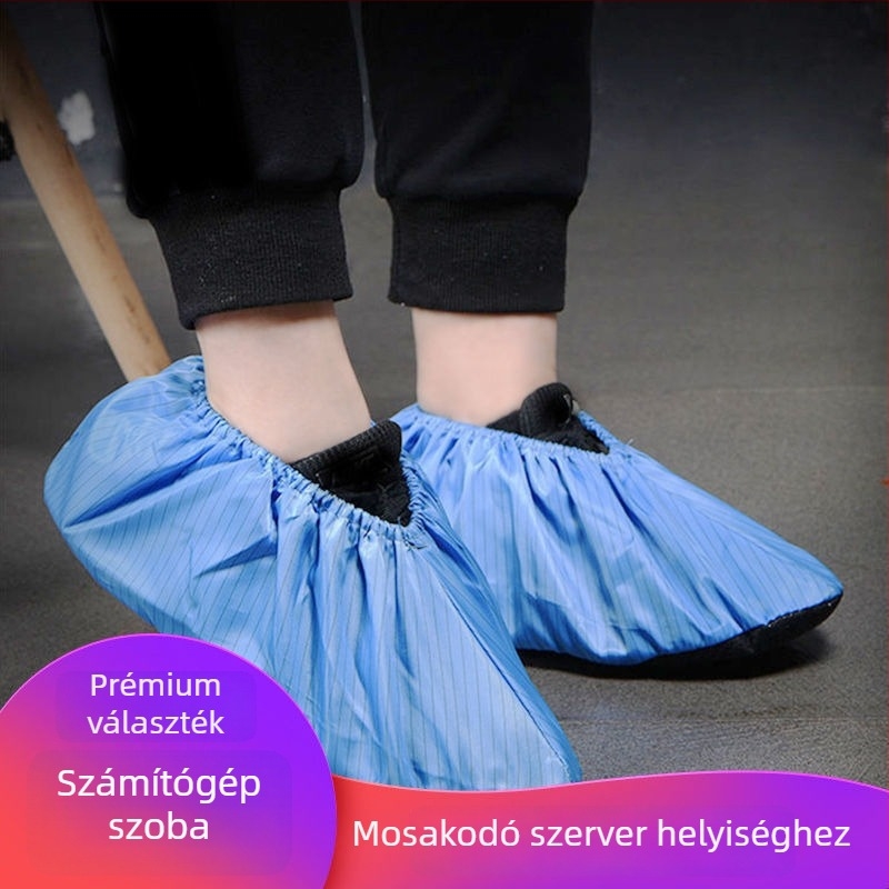 Textil cipővédők számítógépteremhez, antisztatikus, mosható és újrahasználható, diákok számára