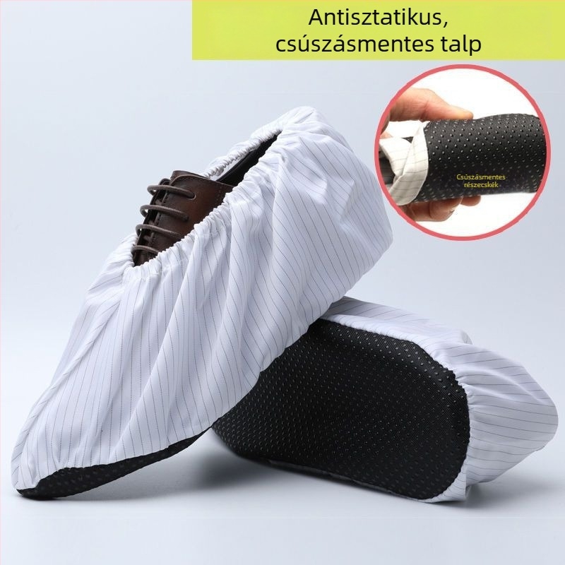 Textil cipővédők számítógépteremhez, antisztatikus, mosható és újrahasználható, diákok számára