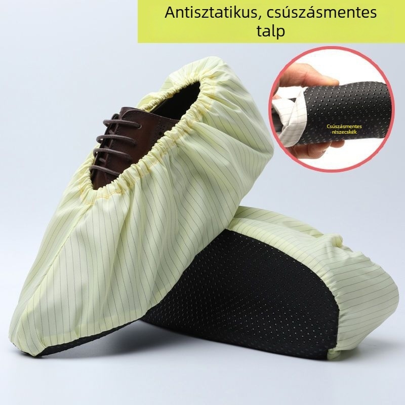 Textil cipővédők számítógépteremhez, antisztatikus, mosható és újrahasználható, diákok számára