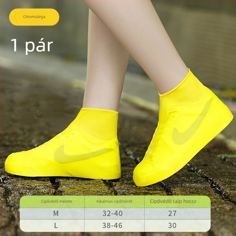 Latex anyagú esővédő cipőfedők (Anyaga: Latex; Egyszer használatos: Igen; Nyomtatott logó: Igen; Stílus: Minimalista)