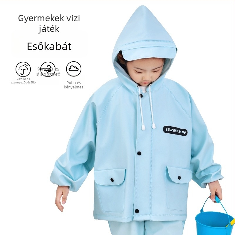 Gyerekeknek való vízálló egyrészes öltözet vízparti játékokhoz – gyorsan szárad, lélegző, szélálló, kopásálló