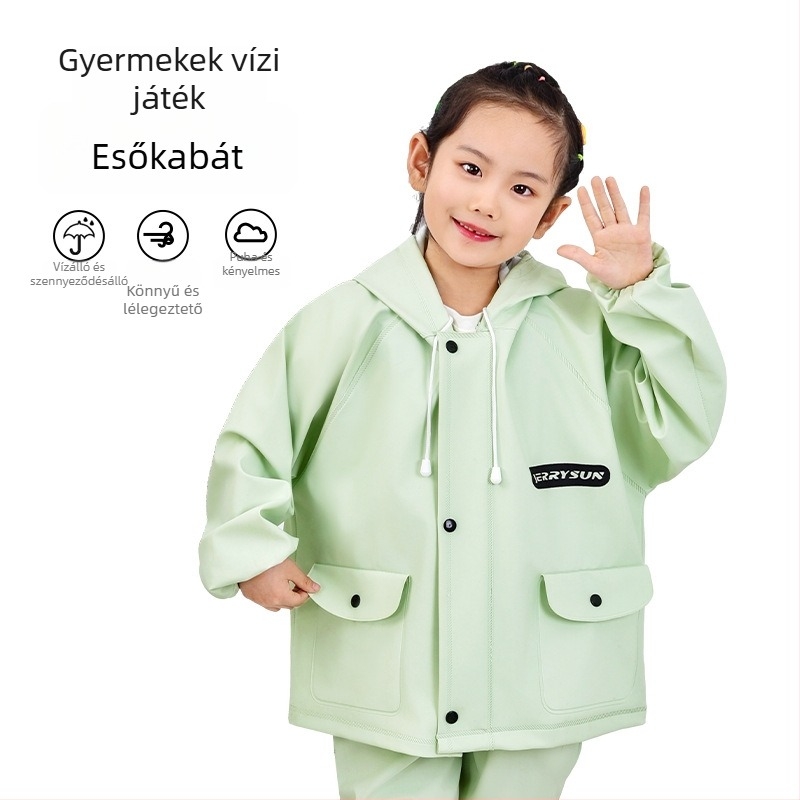 Gyerekeknek való vízálló egyrészes öltözet vízparti játékokhoz – gyorsan szárad, lélegző, szélálló, kopásálló